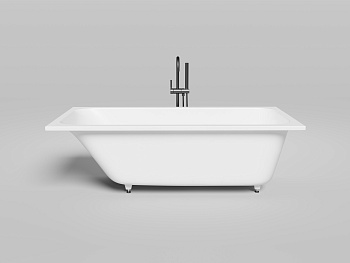 Ванна из литьевго мрамора Salini ORLANDA 102116MF 170х80 встраиваемая прямоугольная с ножками